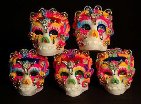 decorated sugar skulls