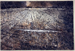 kiefer-the-milky-way-1985-87-emulsion-paint-oil-acrylic-shellac-on-canvas-wires-and-lead