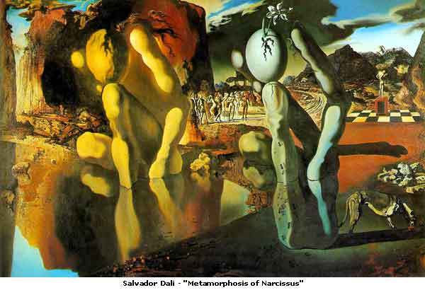 Salvador Dali MetamorphosisOf Narcissus.  Dali's paintings are full of Freudian symbolism