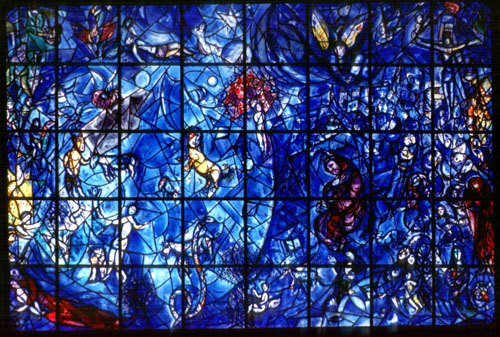 stained glass, another medium Chagall worked with